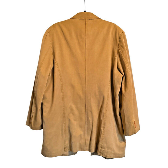 TheTerritory Ahead Sz XL Silk Blend Sport/Barn Jacket Light Academia Casual - Picture 3 of 15
